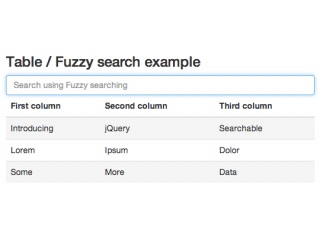 jQuery Searchable Plugin