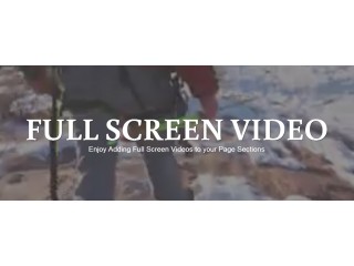 Full Width Screen Video Background