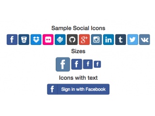 Social Icons / Font Awesome with hover