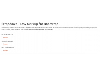 Strapdown: Markdown for Bootstrap