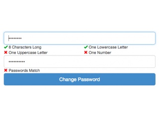 Change Password Form (With Validation)