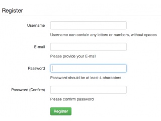 Simple Registration form