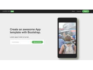 Free App Template for Bootstrap 3