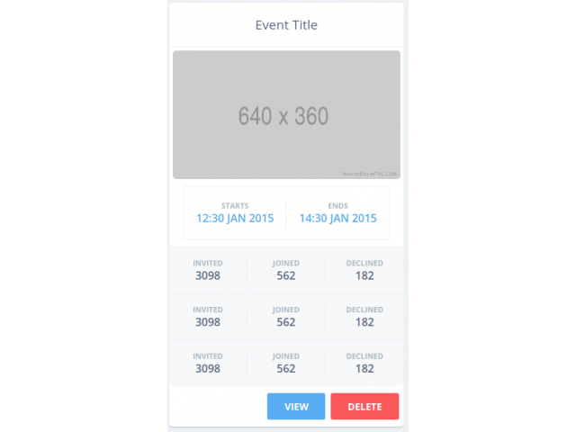 Responsive Data Cards (Bootstrap 4) 