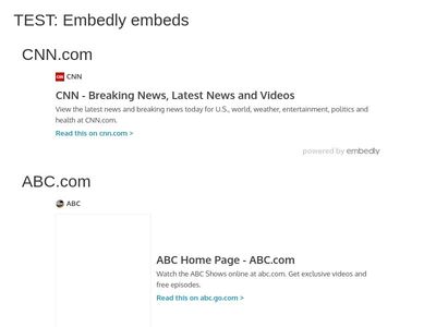TEST: Embedly embeds