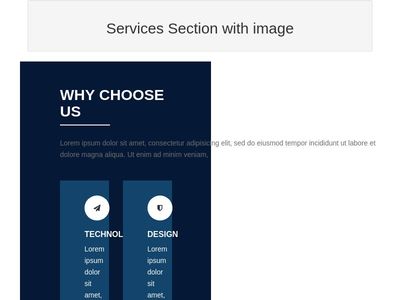 Services Section with image