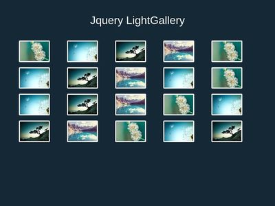 LightGallery using jQuery