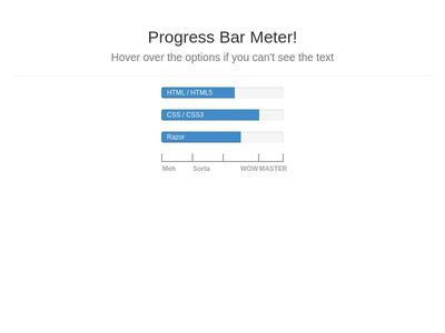 Progress Bar Meter