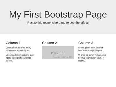 BOOTSTRAP TRAINING - First Bootstrap Page