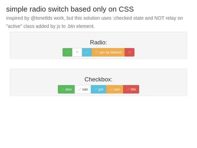 css only fancy radio/checkbox controls switch