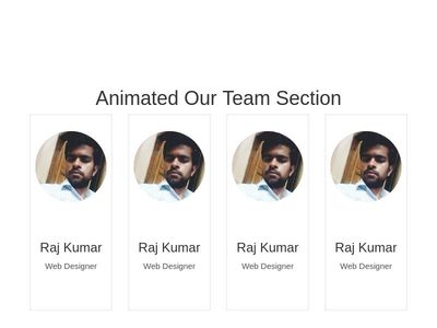 Animated Team Section