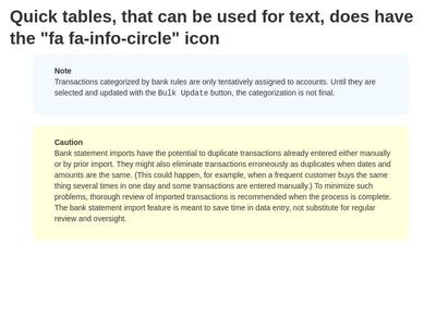 Test box tables - with fa fa-info-circle Moodle 3.3.3