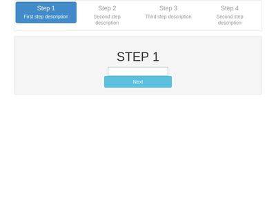 bootstrap multi step form