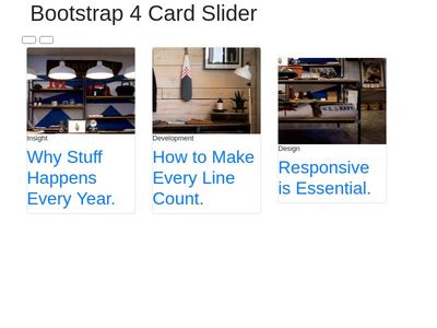 How to make a multi item carousel with cards in Bootstrap 4