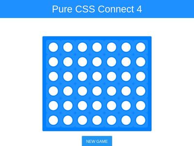  Pure CSS Connect 4 