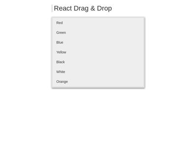 react drag & drop