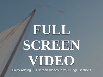Ful Screen Video Background