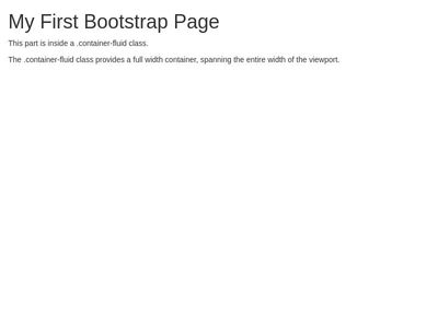 Bootstrap (Container-fluid)