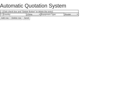 Automatic Quotation System