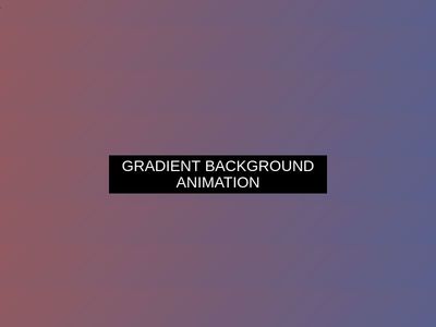 Background Gradient Animation