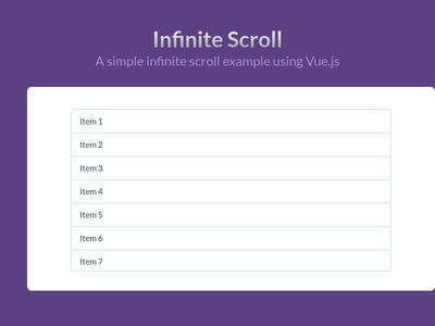 infini scroll