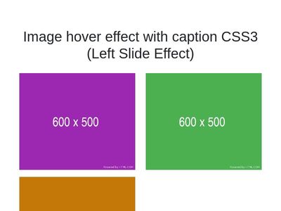 Image hover effect with caption CSS3