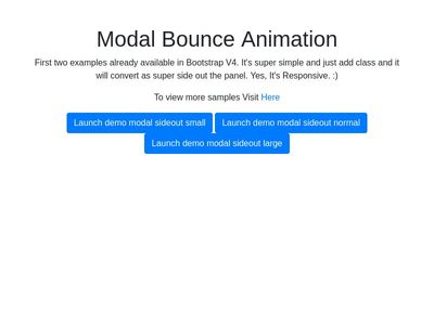 Bootstrap V4 Modal Bounce Animation