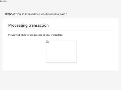 Please wait while we are processing your transaction