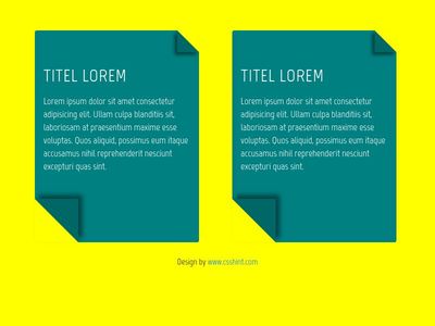 CSS cards with drop-shadow effect