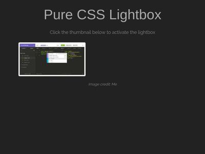 pure css light box