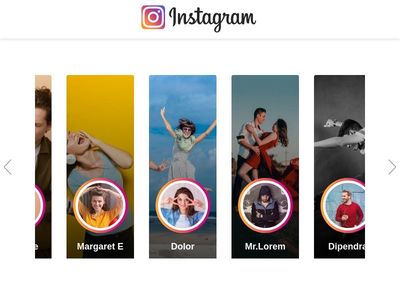 Instagram like user profile cards