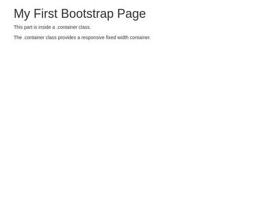 BOOTSTRAP TRAINING - Bootstrap (Container)