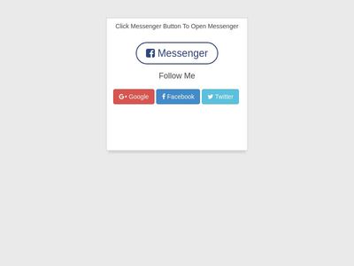 FB MESSENGER With Drag Move blue color