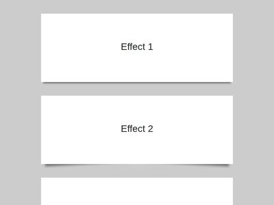 CSS3 Box Shadows Effects