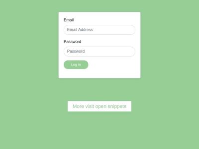 Bootstrap simple login form
