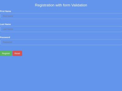 Registration with Jquery validation