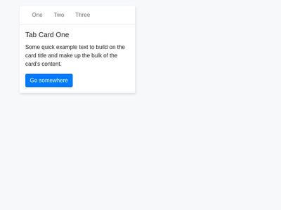 Bootstrap4 Card with Line-Tabs