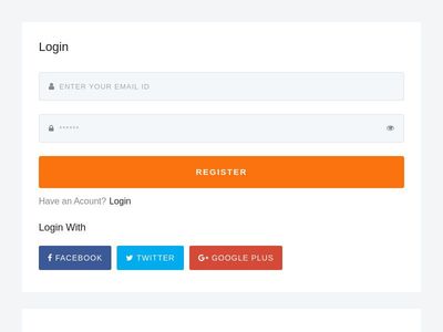 Login page responsive bootstrap