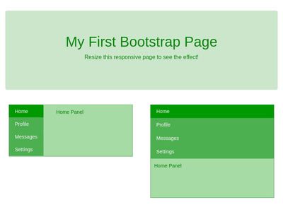 Bootstrap 4 Horizontal Tabs