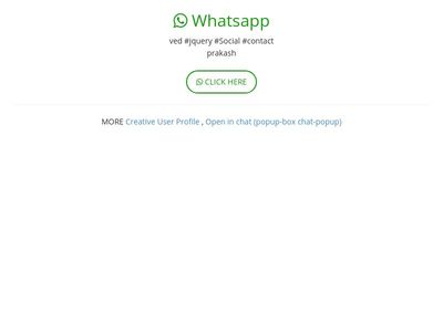 Whatsapp Chat Box POPUP