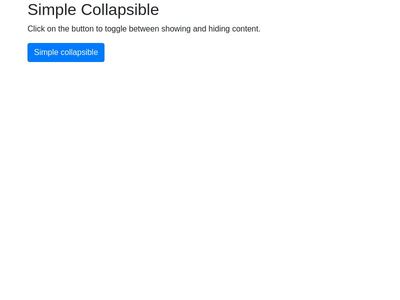 Simple Collapsible