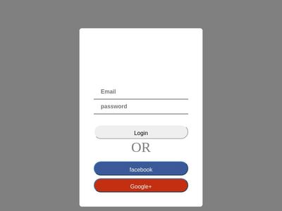simple login page using html css