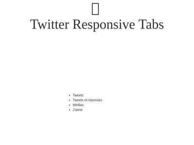 Twitter Responsive Tabview