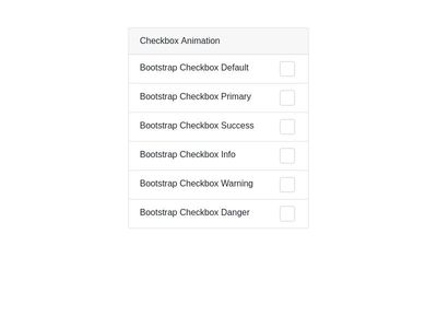Bootstrap V4 Simple Checkbox with Animation - No Js