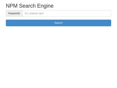 NPM Search Engine