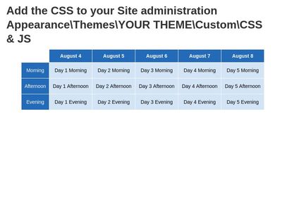 CSS3 Tables - Moodle 3.3.3