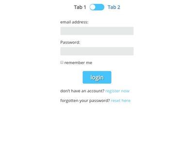 Bootstrap Switch Button Form