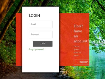 animated sinin and signup panel. animated login and registeration page, popup, 