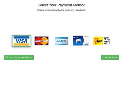 Payment method selector