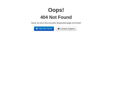 Simple 404 Not Found Page